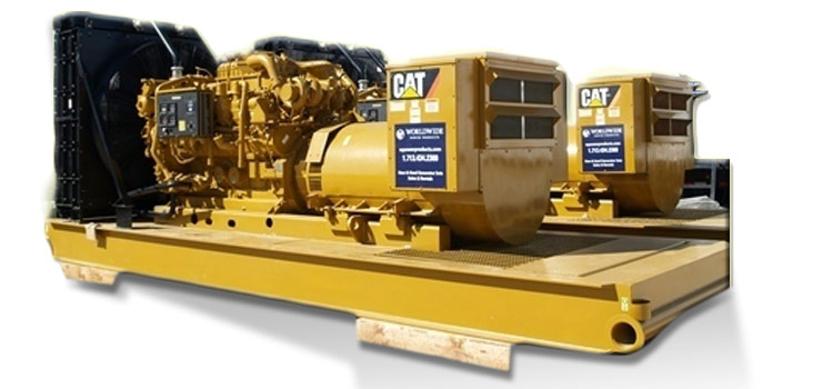 Caterpillar open skid generators