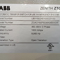 ABB 1600A ZTG 2