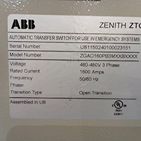 ABB 1600A ZTG 2