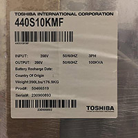 Toshiba 4400 Series 100 kVA 6