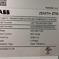 ABB 800A ZTG 2