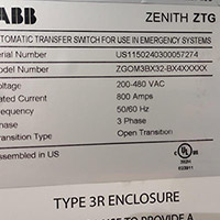 ABB 800A ZTG 2