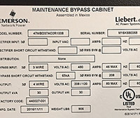 Emerson Liebert eXM Bypass Cabinet 4