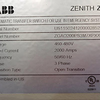 ABB 2000A ZTG 2